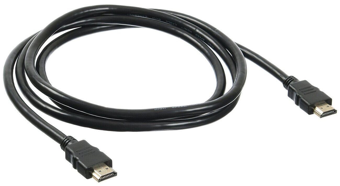 Кабель HDMI-HDMI 1.8м. BURO 2.0V Позолоченные контакты черный (BHP HDMI 2.0-1.8)