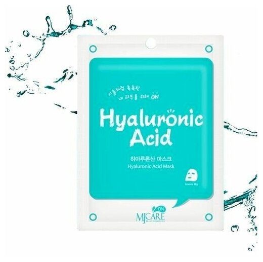 Тканевая маска для лица Mijin MJ CARE ON Mask Pack Hyaluronic Acid с гиалуроновой кислотой, 22 гр.