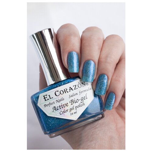 EL Corazon лак для ногтей Gemstones Самоцветы, 16 мл, №423/465 Aquamarine