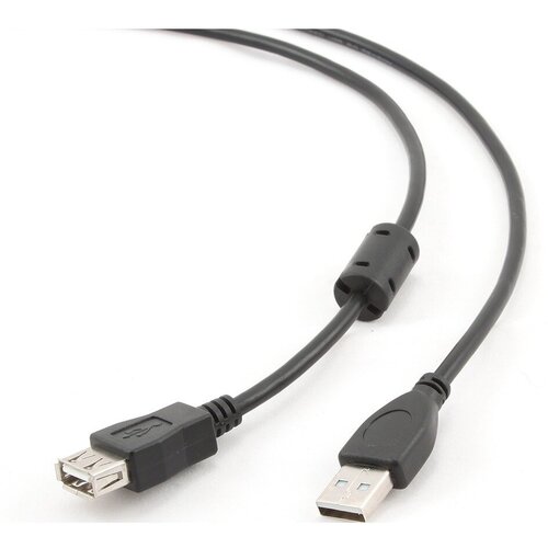 USB удлинитель Cablexpert CCF-USB2-AMAF-15 4.5m кабель atcom удлинитель usb 1 8 m am af феррит белый