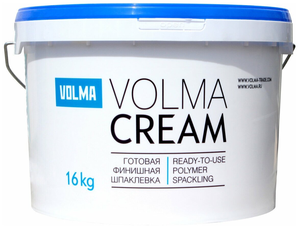 Шпаклевка готовая финишная VOLMA-Cream (крем) волма, паста, 16 кг