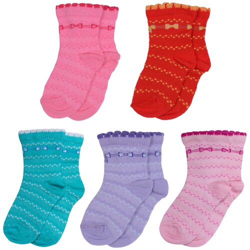 фото Комплект из 5 пар детских носков lorenzline микс 8, размер 10-12