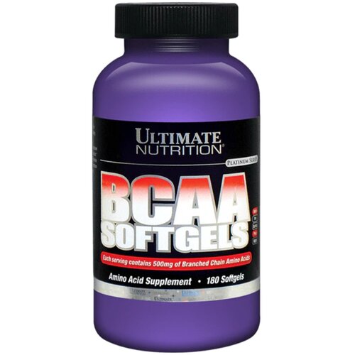 фото Аминокислоты ultimate nutrition bcaa softgels 180 софтгель