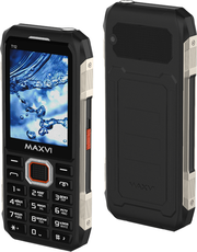 Телефон MAXVI T12, 2 SIM, черный