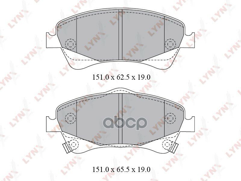 Колодки Тормозные Передние Toyota Avensis T27 1.8-2.0 09- Bd-7598 Lynxauto "В" LYNXauto арт. BD7598