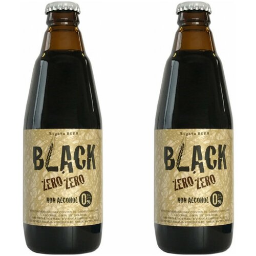 Пиво Niigata черное безалкогольное, 2шт. х 350мл, Japan