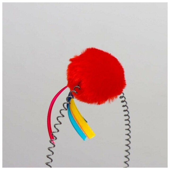 Игрушка-когтеточка с дразнилкой "Веселые шарики", 29 х 15,5 х 20 см, микс цветов - фотография № 9