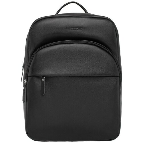 фото Рюкзак lakestone, натуральная кожа, черный