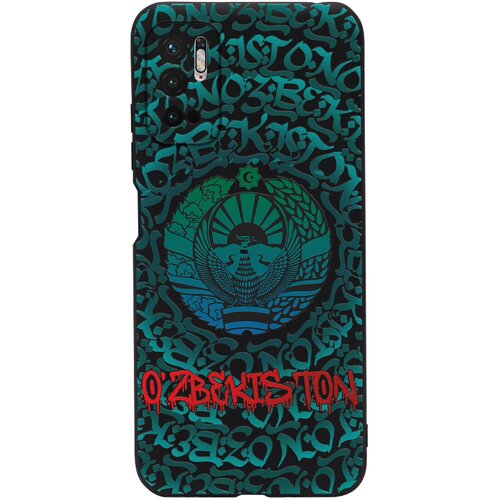 Силиконовый чехол Mcover для Xiaomi Poco M3 Pro с рисунком Ozbekiston graffity силиконовый чехол mcover для oneplus 10 pro с рисунком ozbekiston graffity