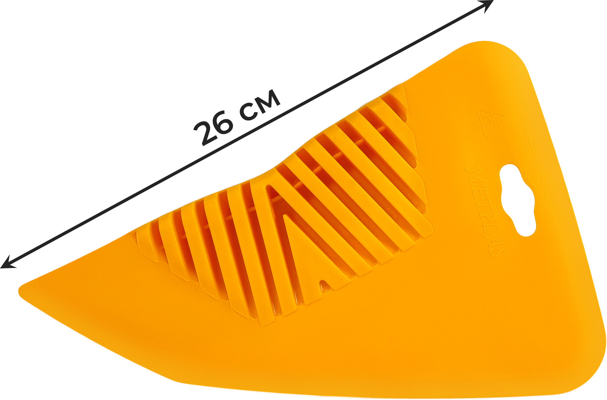 Шпатель для разглаживания обоев Yoma Home 26 универсальный пластиковый желтый