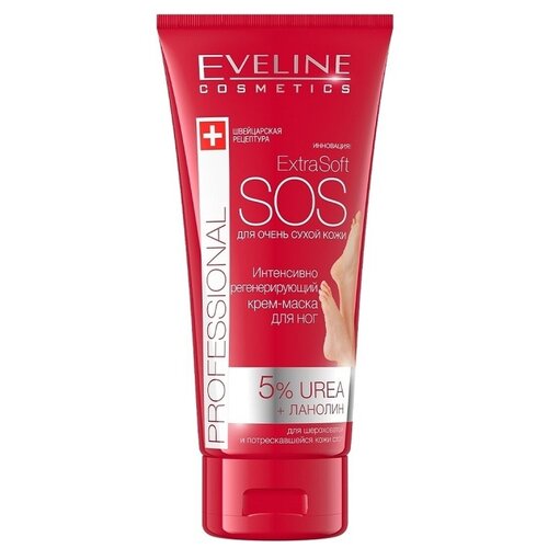 Eveline Extra Soft Professional Интенсивно регенерирующий SOS крем-маска для ног 100мл