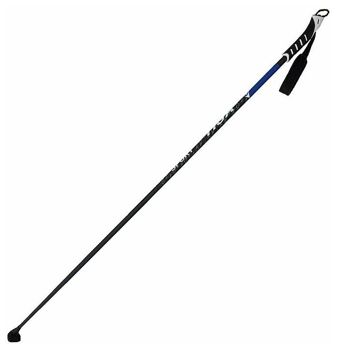 Лыжные палки TISA (Z60422) Sport Carbon (Карбон 40%+Стекло 60%) (черный/синий) (125)