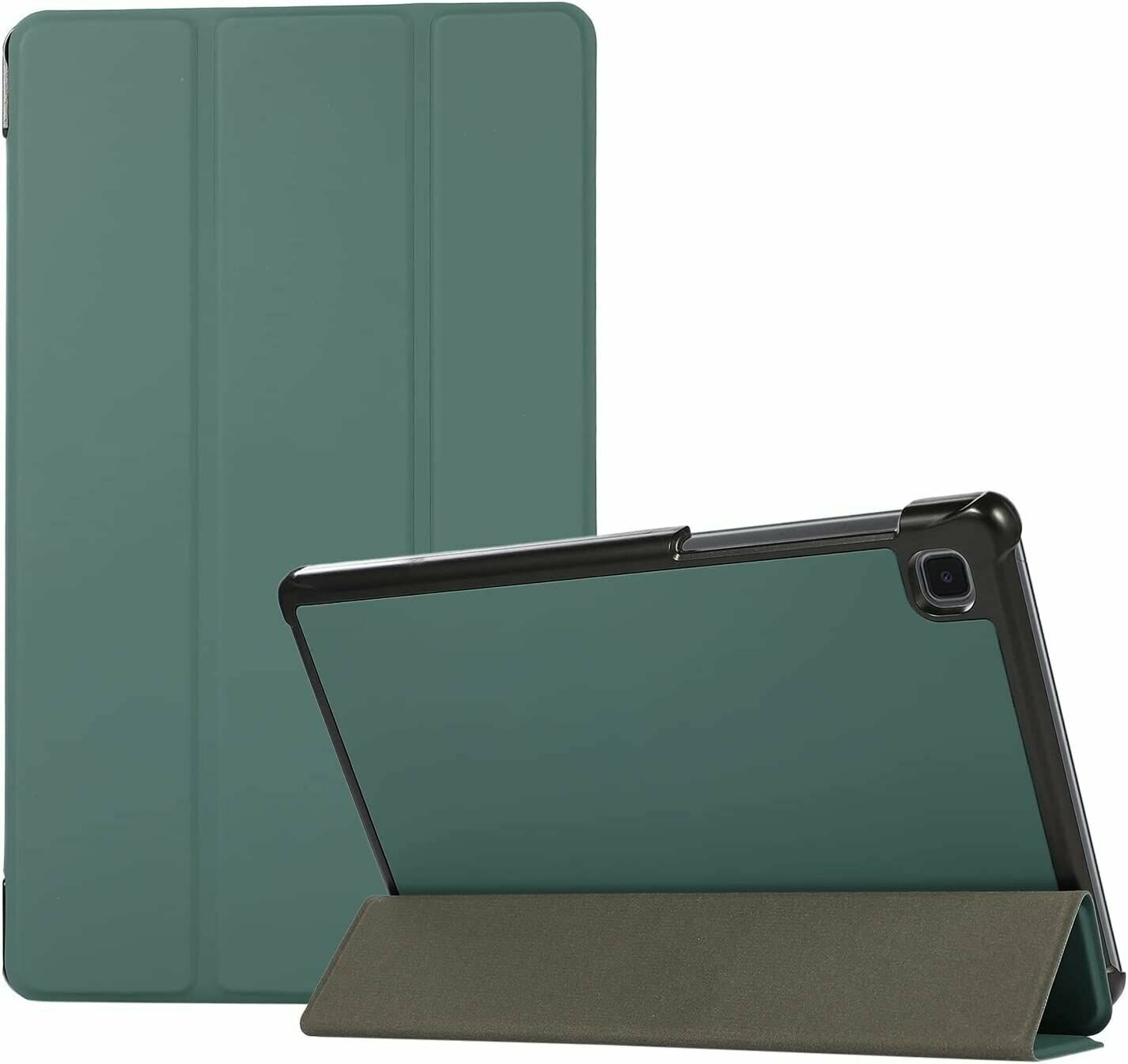 Умный чехол для Samsung Galaxy Tab A7 Lite T225/T220 8.7, темно-зеленый