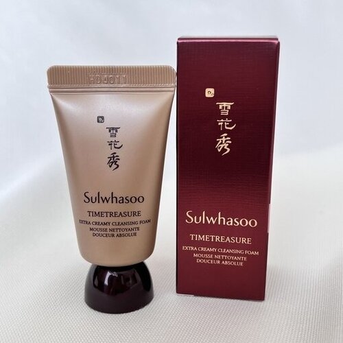 Sulwhasoo антивозрастная пенка (миниатюра 15ml) Timetreasure Extra Creamy Cleansing Foam