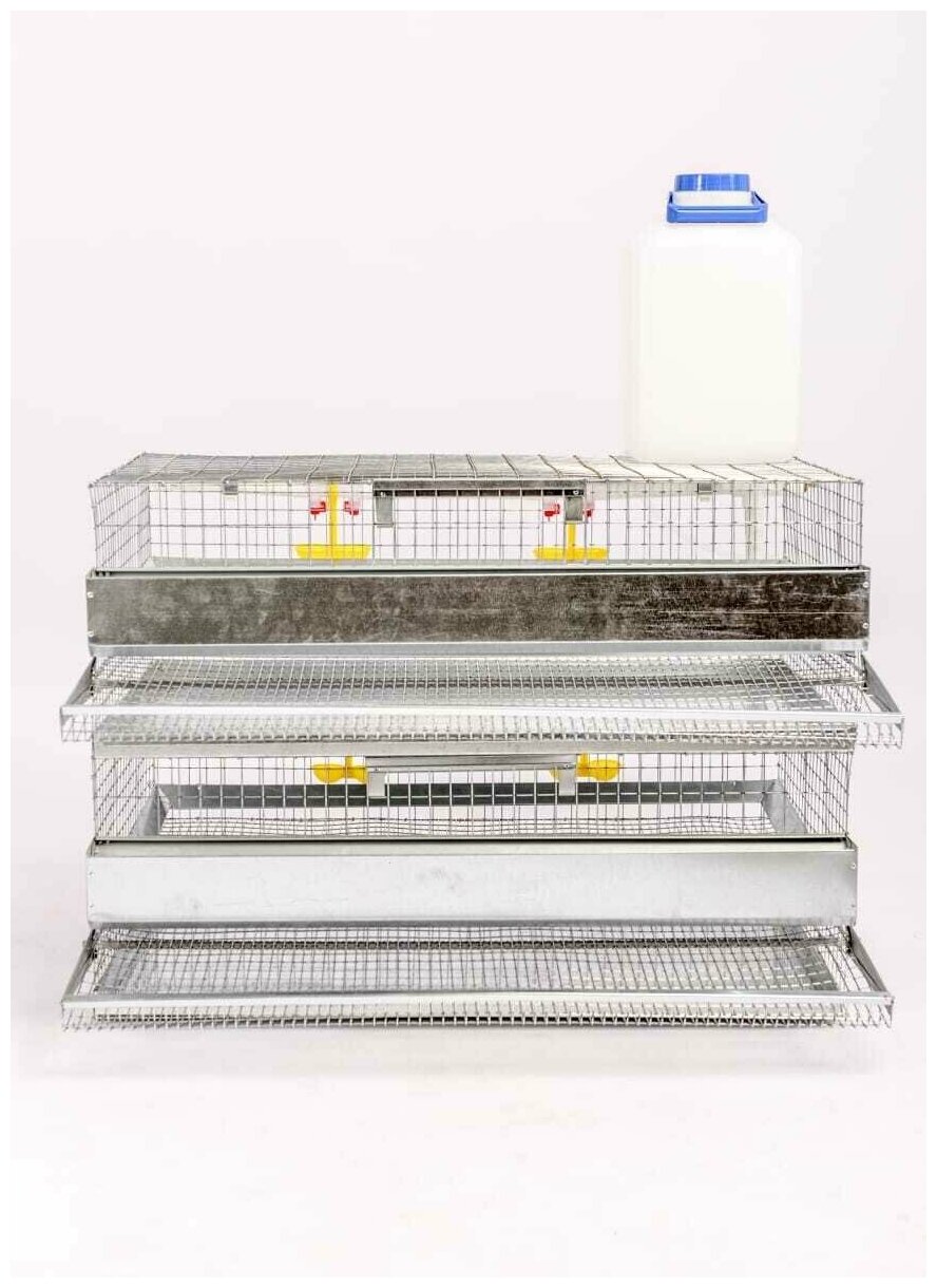 Клетка на FERMAMARKET для перепелов большой фермер на 100 голов /с яицосборником/с бочком - фотография № 1