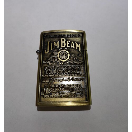 Подарочная зажигалка газовая Jim Beam, бронзовый