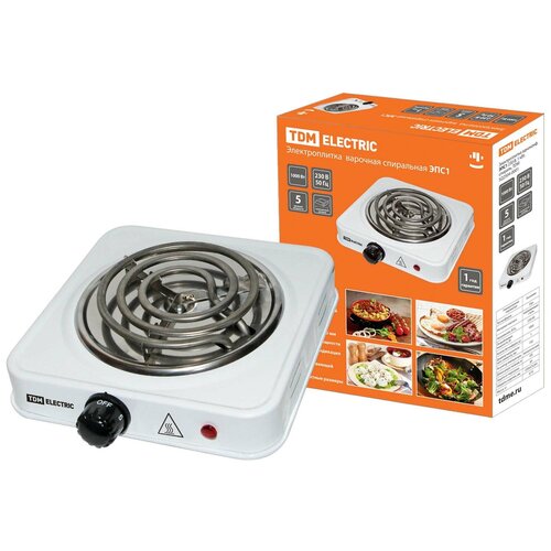 Плитка электрическая 1КОНФнастольная ЭПС1 230В 1 КВТ спираль коричневая TDM 138600₽