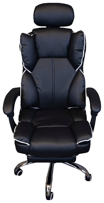Компьютерное кресло Domtwo STATUS-808F офисное, обивка: искусственная кожа, цвет: black - фотография № 1