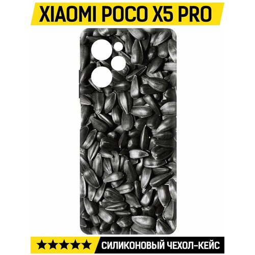 Чехол-накладка Krutoff Soft Case Семечки для Xiaomi Poco X5 Pro черный чехол накладка krutoff soft case семечки для xiaomi poco x6 черный