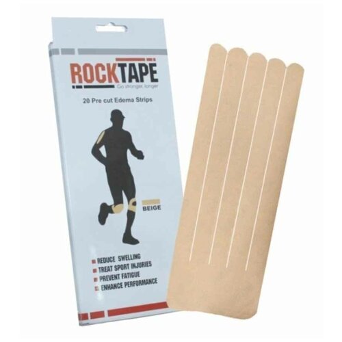 , кинезио тейп Rocktape, Precut Edema Strips, beige