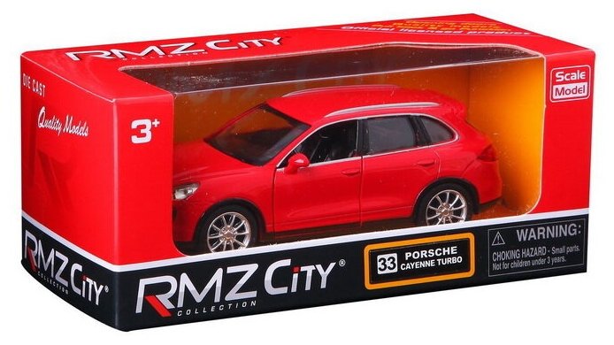 Машина металлическая RMZ City 1 32 Porsche Cayenne Turbo инерционная, красный матовый цвет