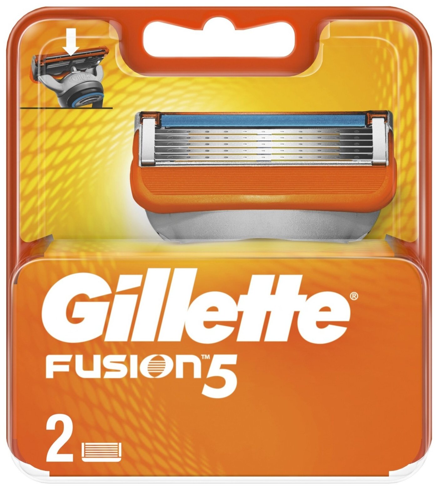 Сменные кассеты для бритья Gillette Fusion5, 2 шт