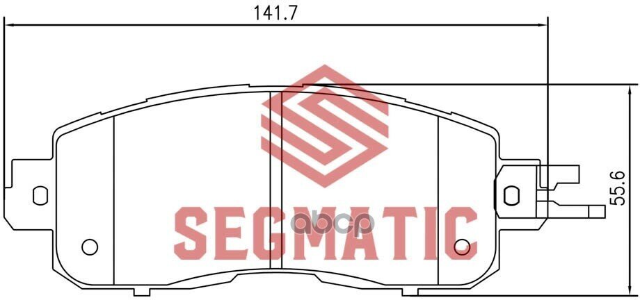 Колодка Торм Диск Пер Nissan Teana 2.5 2013-, Nissan Teana 3.5 2014-, Nissan Teana 2.5 2014- SEGMATIC арт. SGBP2636