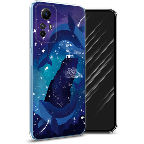 Силиконовый чехол на Xiaomi Redmi Note 12S / Сяоми Редми Нот 12S Ночные киты