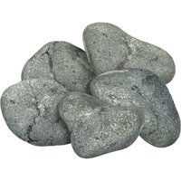 Камень "Серпентинит", обвалованный /для бани/сауны/печи/парилки средний (70-140 мм), в коробке 10 кг "Банные штучки"