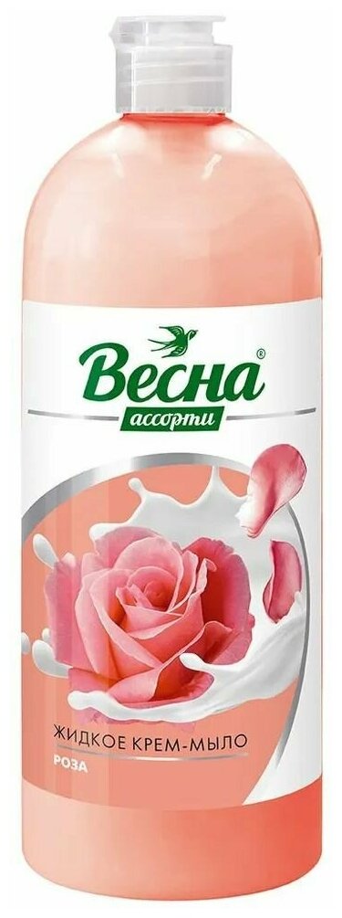 Весна Жидкое мыло-крем Ассорти, Роза, 850 гр