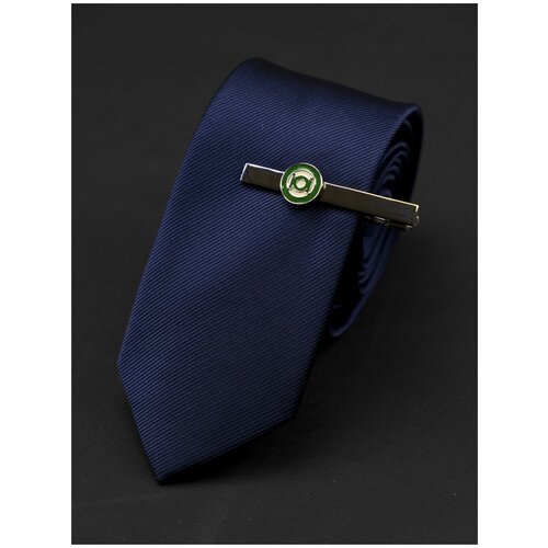 фото Зажим для галстука 2beman, нержавеющая сталь, серебряный, зеленый