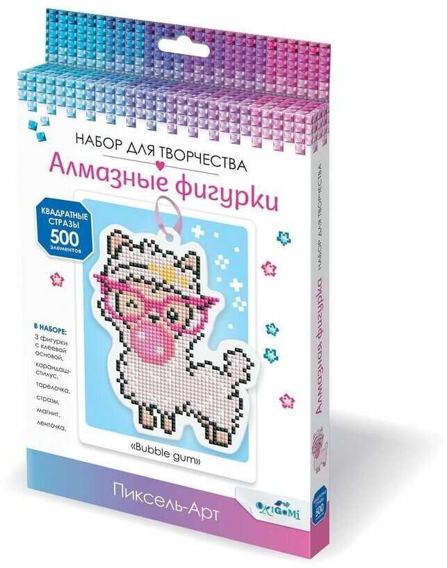 Набор для творчества Bubble gum. Алмазная фигурка с магнитом и ленточкой - Origami [05248]