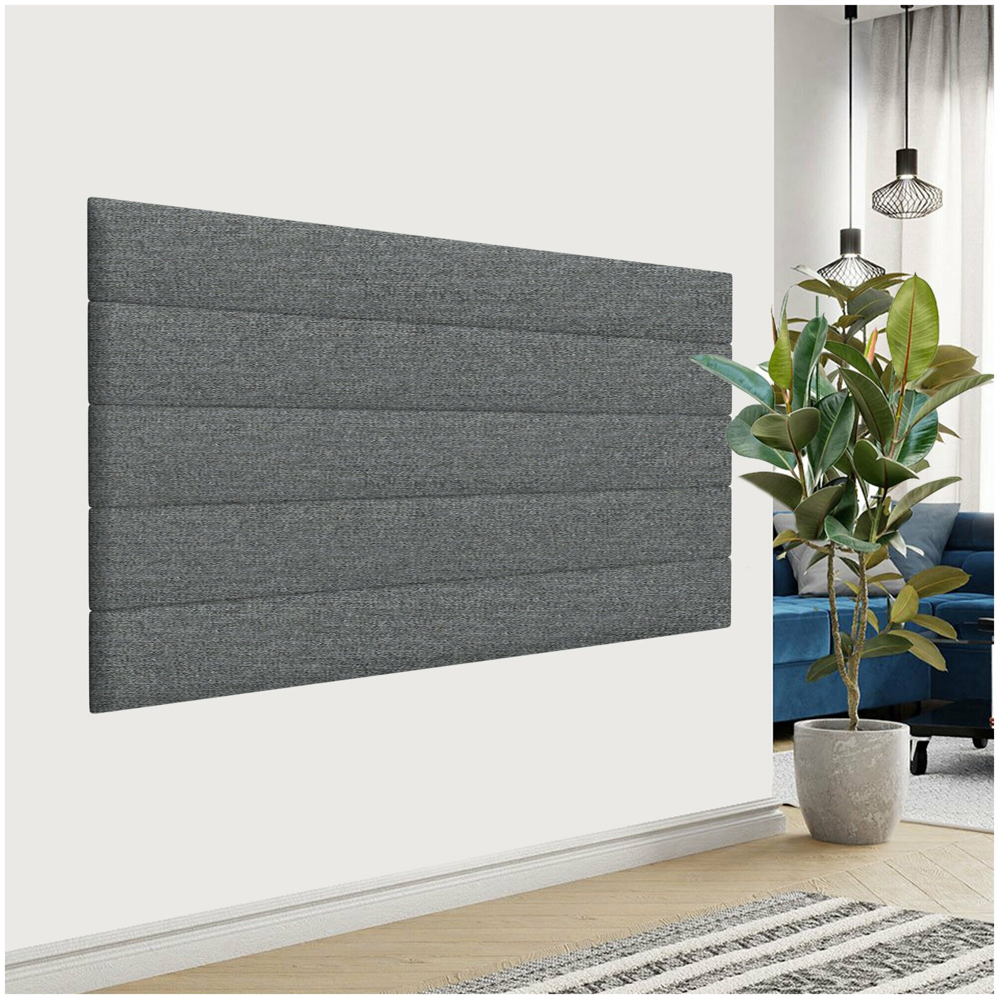 Стеновая панель Cotton Moondust Grey 20х180 см 1 шт.