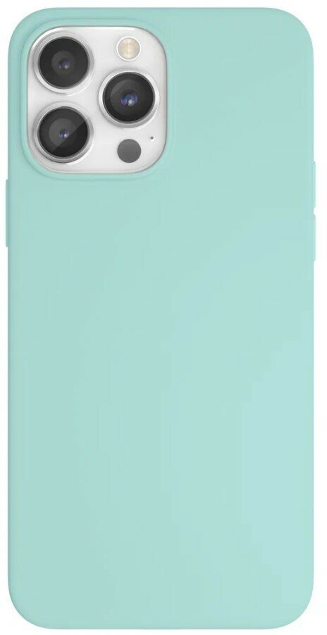 Чехол-накладка для iPhone 14 Pro Max, Silicon Case, без лого, бирюзовый