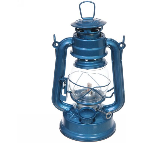 Фонарь кемпинговый керосиновая лампа 19см 110мл цвет голубой 867₽