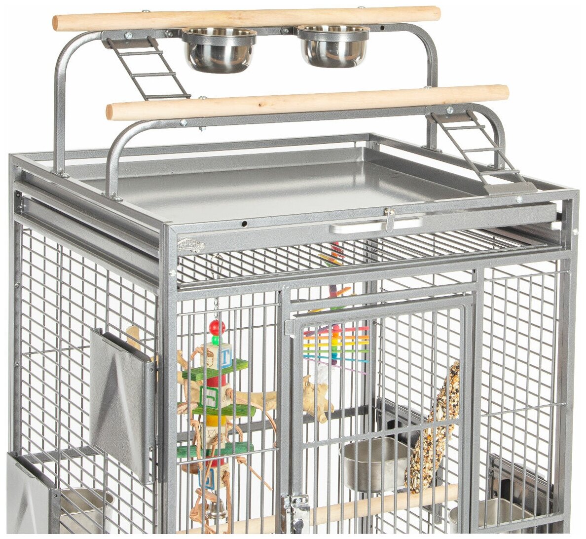 Клетка для птиц с игровым комплексом Montana Cages "Finca Play", 77х71х165см (Германия) - фотография № 2