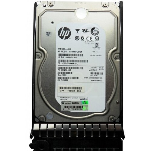 Жесткий диск HP 743432-004 4Tb 7200 SAS 3,5 HDD