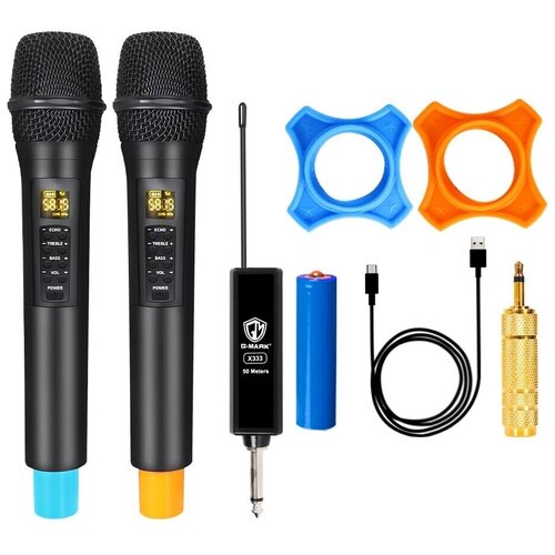 Комплект радио микрофонов G-Mark X333 чёрный 499000₽