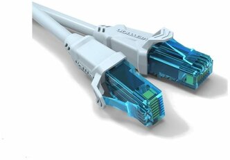 Vention Патч-корд прямой UTP cat.5e RJ45, провод лан кабель сетевой для интернета, длина 1 м, цвет Серый