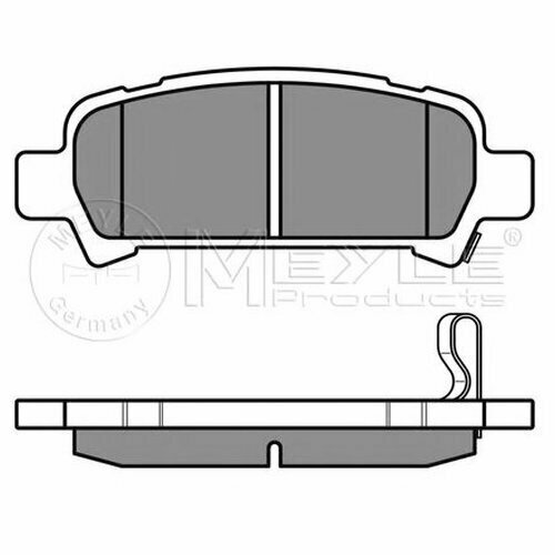 Комплект задних тормозных колодок Meyle 0252357214W для Subaru Forester, Impreza, Legacy III, IV, Outback