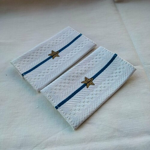 Фальшпогоны-муфты младшего офицерского состава Юстиции (МВД РФ) (мл. лейт) бел