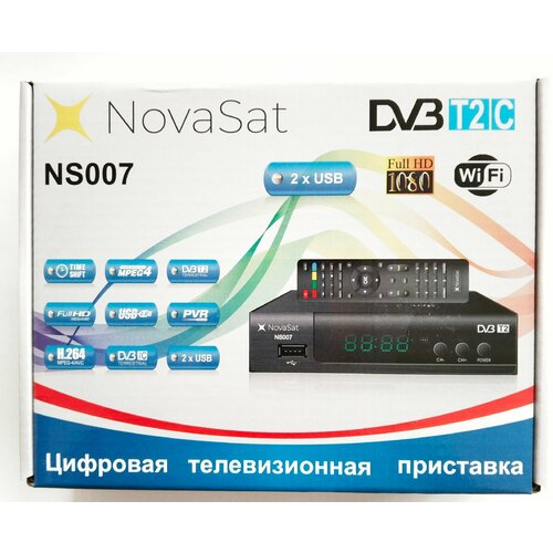 Цифровая телевизионная приставка NovaSat NS007 карякин в цифровое телевидение