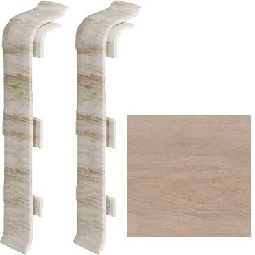 Соединитель для плинтуса Arbiton Indo, цвет, 138 Дуб Пасадена, 2шт.