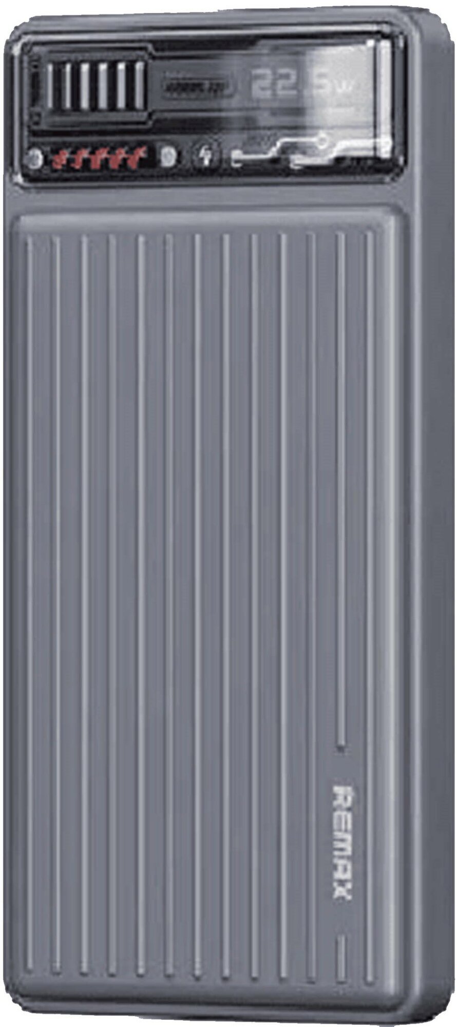 Аккумулятор внешний резервный Remax RPP-616 Resion series 20W+22.5W PD+QC Fast charging power bank 10000mAh серый