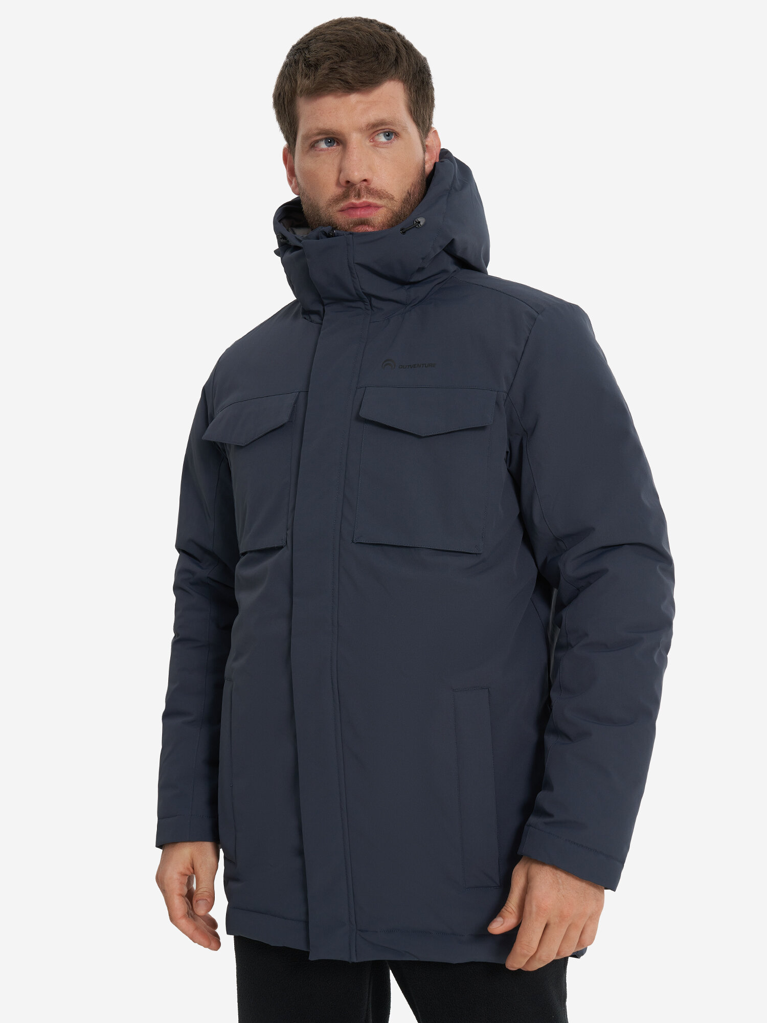 Куртка OUTVENTURE Travel Men's Faux down Jacket, размер 52, темно-синий — фото 1