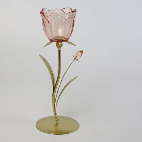 Подсвечник декоративный Arya Home Arya Rosa 11x105x28 см Розовый 1110₽