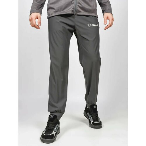 Брюки спортивные штаны для рыбалки темно-серый, мужские, лето до + 50 градусов, р-р 44