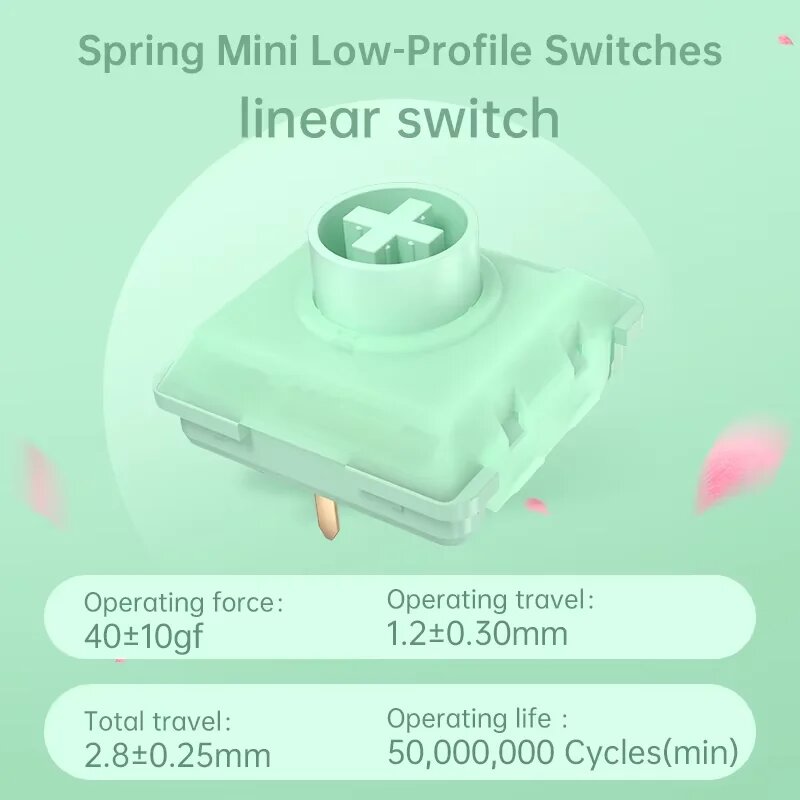 Kailh низкопрофильные линейные тактильные переключатели 1353, 1353 Spring Switch, 10PCS