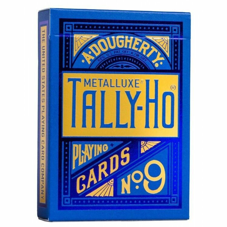Карты Tally-Ho Metal Standard blue Талли Хо Металл Синие