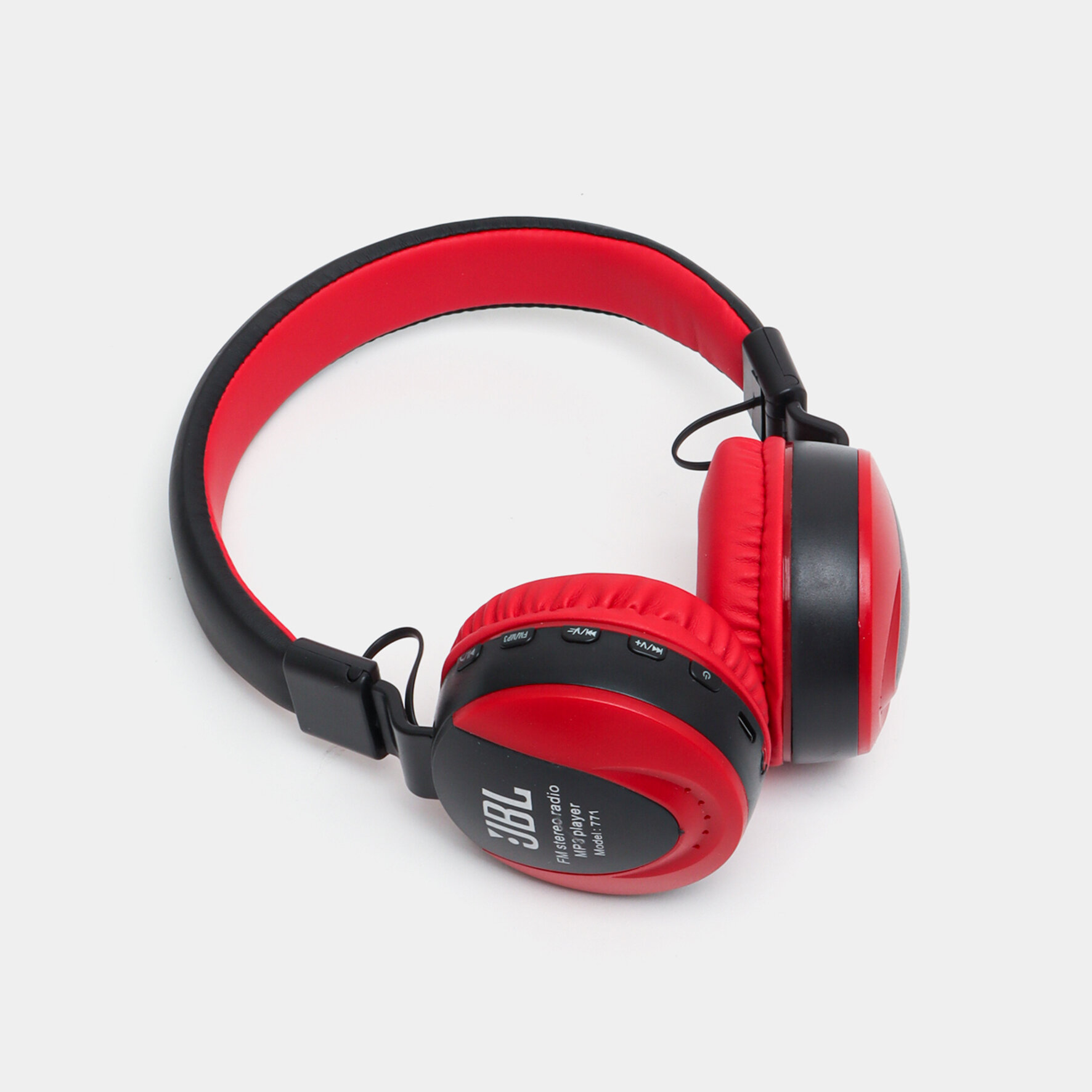 Беспроводные Bluetooth наушники складные 771A BY HARMANNN красный — фото 1